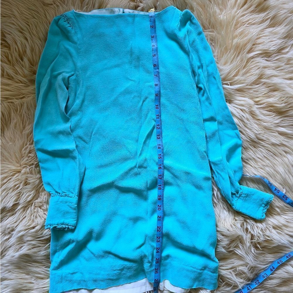 Kate Spade Blue Flowy Tunic TopโSize 0 - Picture 6 of 6